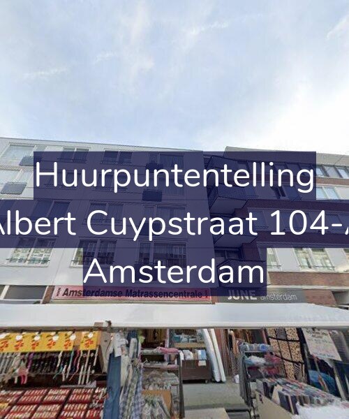 Foto gevel Huurpuntentelling voor Albert Cuypstraat 104-A, Amsterdam