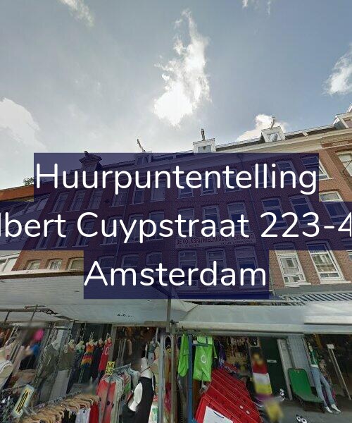 Foto gevel Huurpuntentelling voor Albert Cuypstraat 223-4A, Amsterdam
