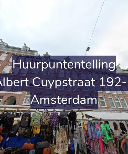 Foto gevel Huurpuntentelling voor Albert Cuypstraat 192-3, Amsterdam