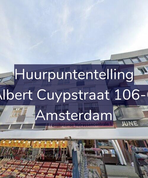 Foto gevel Huurpuntentelling voor Albert Cuypstraat 106-C, Amsterdam