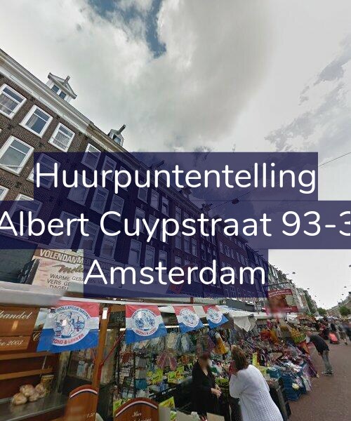 Foto gevel Huurpuntentelling voor Albert Cuypstraat 93-3, Amsterdam