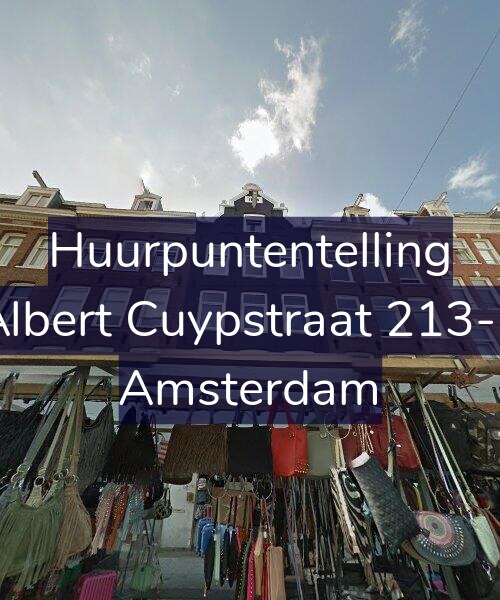 Foto gevel Huurpuntentelling voor Albert Cuypstraat 213-2, Amsterdam