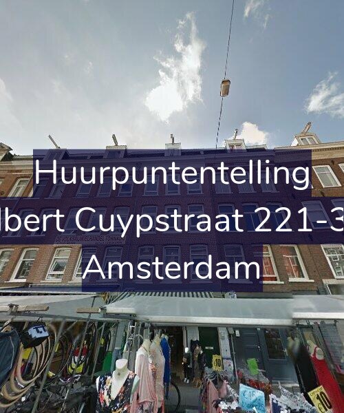 Foto gevel Huurpuntentelling voor Albert Cuypstraat 221-3V, Amsterdam