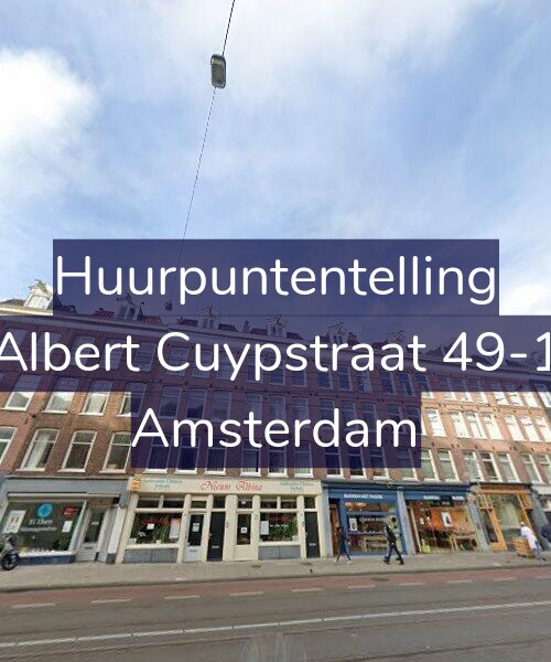Foto gevel Huurpuntentelling voor Albert Cuypstraat 49-1, Amsterdam