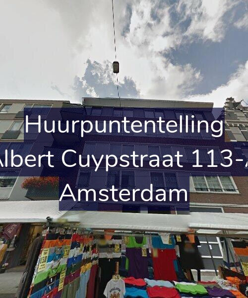 Foto gevel Huurpuntentelling voor Albert Cuypstraat 113-A, Amsterdam