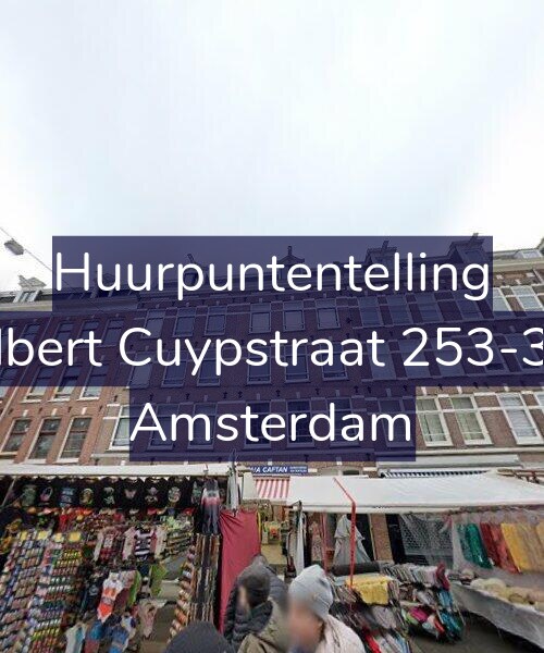Foto gevel Huurpuntentelling voor Albert Cuypstraat 253-3A, Amsterdam