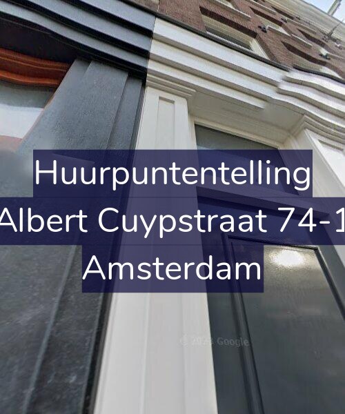 Foto gevel Huurpuntentelling voor Albert Cuypstraat 74-1, Amsterdam
