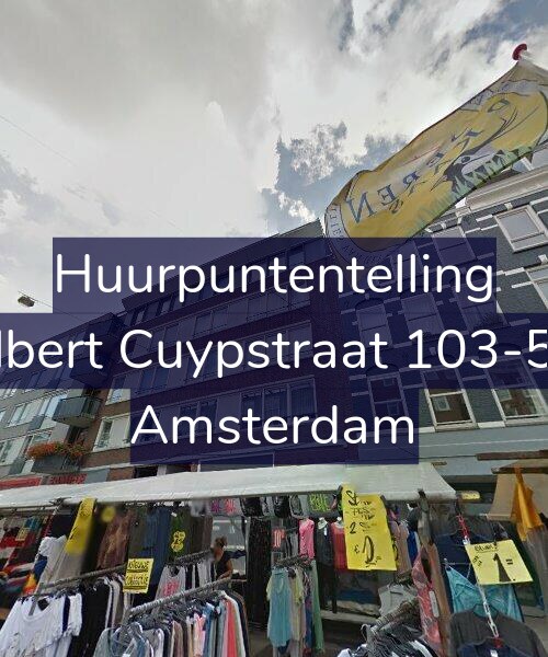 Foto gevel Huurpuntentelling voor Albert Cuypstraat 103-5A, Amsterdam