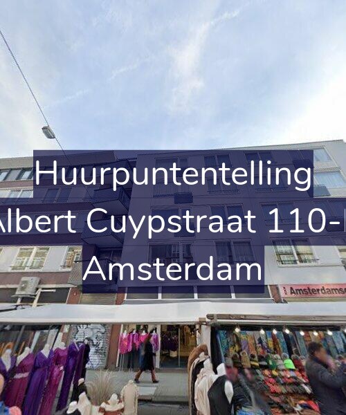 Foto gevel Huurpuntentelling voor Albert Cuypstraat 110-B, Amsterdam