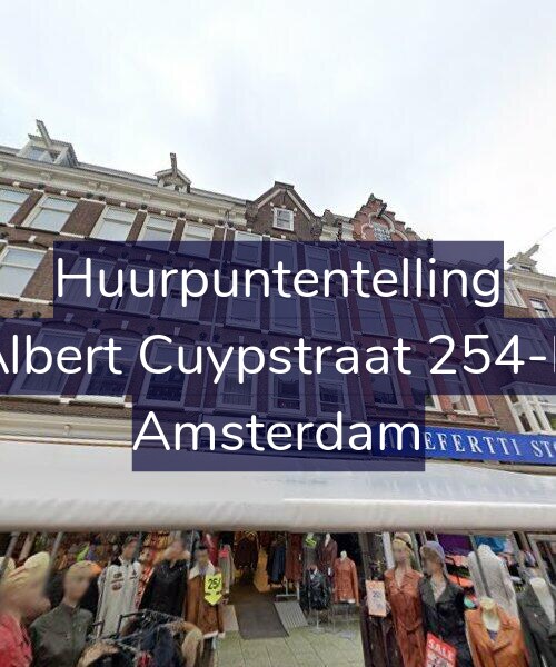 Foto gevel Huurpuntentelling voor Albert Cuypstraat 254-B, Amsterdam