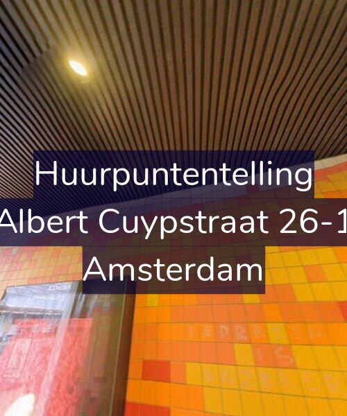 Foto gevel Huurpuntentelling voor Albert Cuypstraat 26-1, Amsterdam