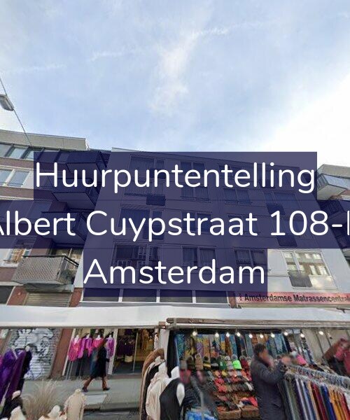 Foto gevel Huurpuntentelling voor Albert Cuypstraat 108-D, Amsterdam