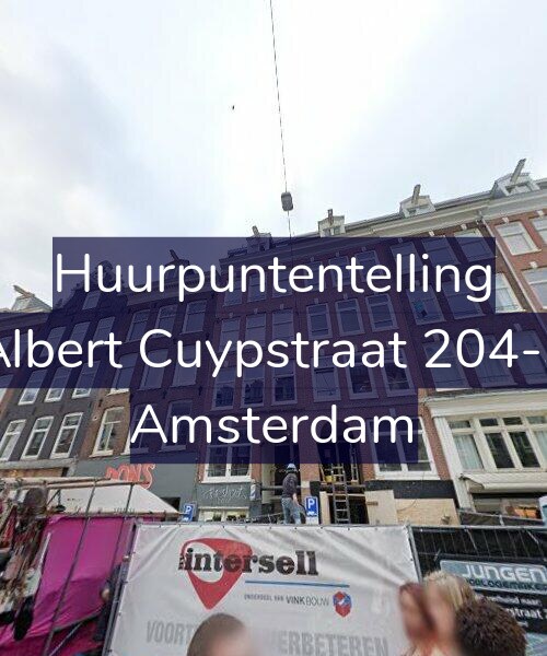 Foto gevel Huurpuntentelling voor Albert Cuypstraat 204-3, Amsterdam