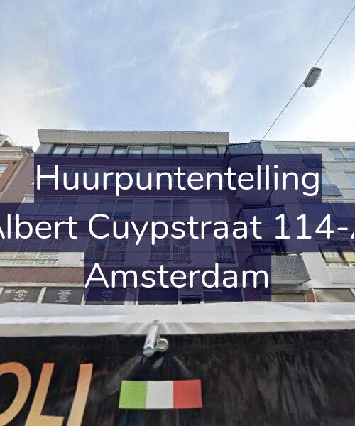 Foto gevel Huurpuntentelling voor Albert Cuypstraat 114-A, Amsterdam