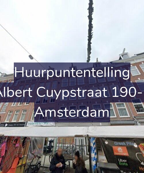 Foto gevel Huurpuntentelling voor Albert Cuypstraat 190-2, Amsterdam