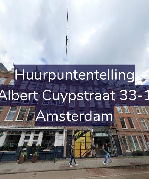 Foto gevel Huurpuntentelling voor Albert Cuypstraat 33-1, Amsterdam
