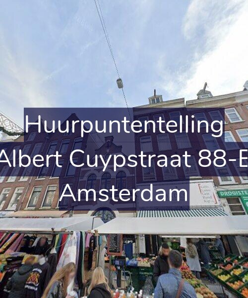 Foto gevel Huurpuntentelling voor Albert Cuypstraat 88-B, Amsterdam