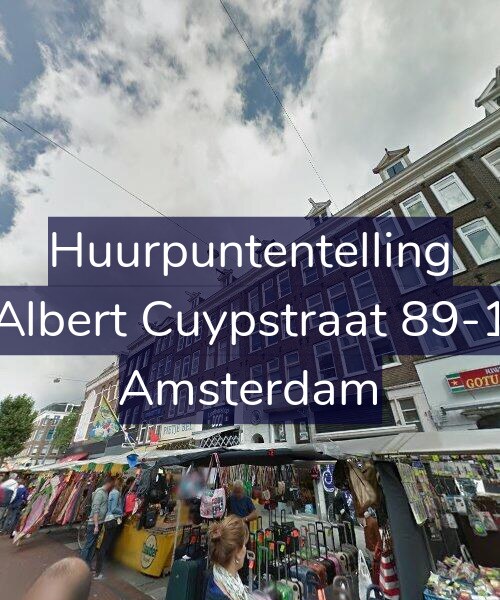 Foto gevel Huurpuntentelling voor Albert Cuypstraat 89-1, Amsterdam