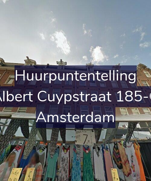 Foto gevel Huurpuntentelling voor Albert Cuypstraat 185-G, Amsterdam