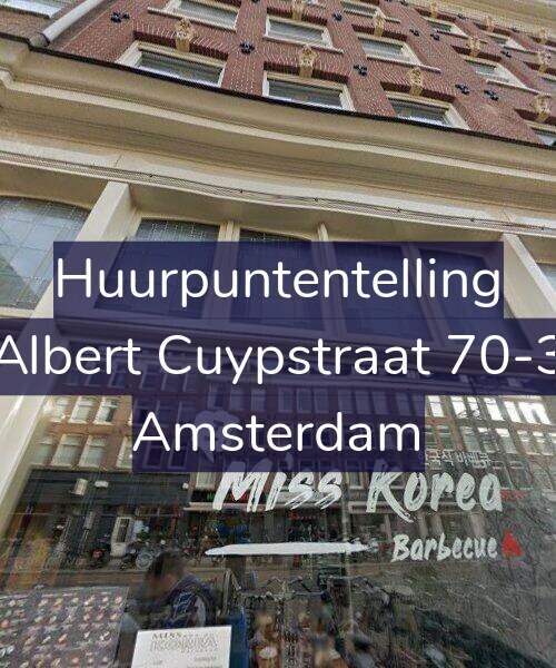 Foto gevel Huurpuntentelling voor Albert Cuypstraat 70-3, Amsterdam