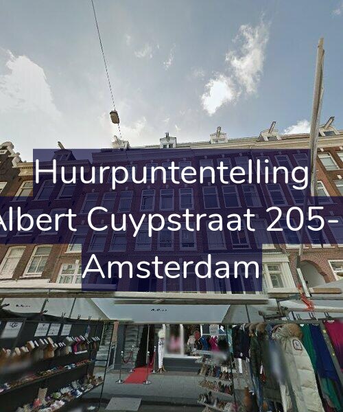 Foto gevel Huurpuntentelling voor Albert Cuypstraat 205-1, Amsterdam