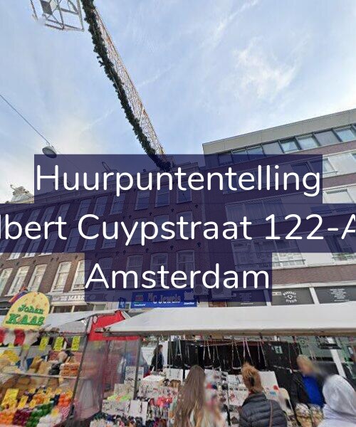 Foto gevel Huurpuntentelling voor Albert Cuypstraat 122-A1, Amsterdam
