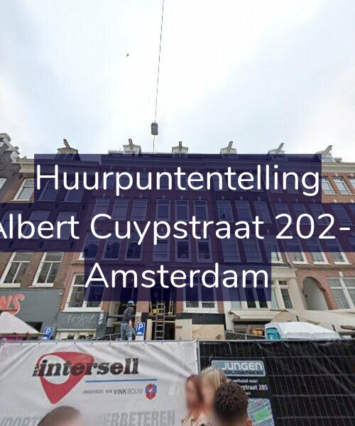 Foto gevel Huurpuntentelling voor Albert Cuypstraat 202-3, Amsterdam