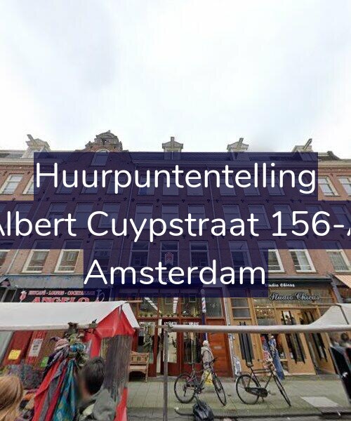 Foto gevel Huurpuntentelling voor Albert Cuypstraat 156-A, Amsterdam
