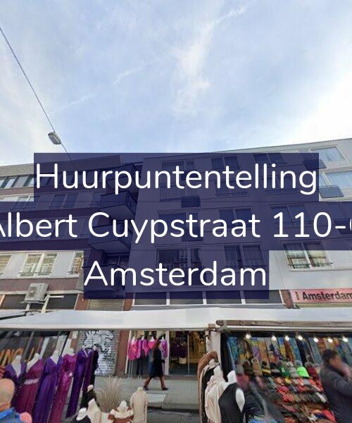 Foto gevel Huurpuntentelling voor Albert Cuypstraat 110-C, Amsterdam