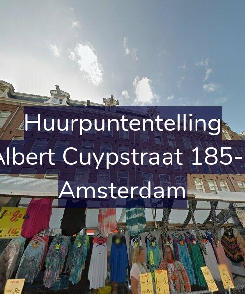 Foto gevel Huurpuntentelling voor Albert Cuypstraat 185-F, Amsterdam