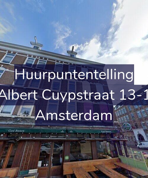 Foto gevel Huurpuntentelling voor Albert Cuypstraat 13-1, Amsterdam