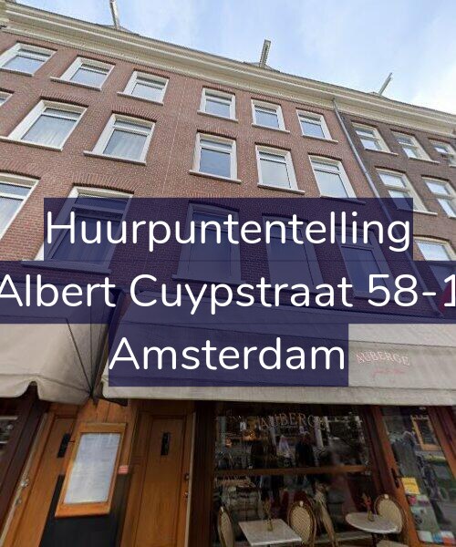 Foto gevel Huurpuntentelling voor Albert Cuypstraat 58-1, Amsterdam