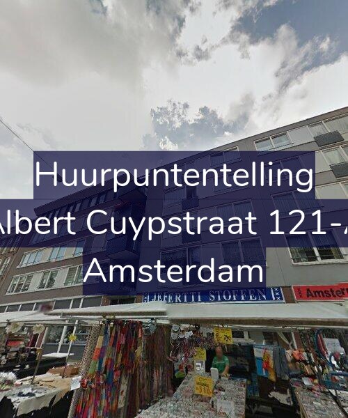 Foto gevel Huurpuntentelling voor Albert Cuypstraat 121-A, Amsterdam