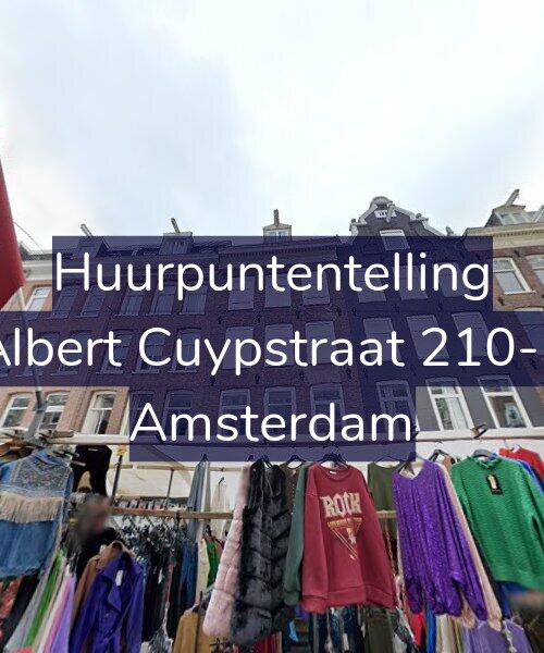 Foto gevel Huurpuntentelling voor Albert Cuypstraat 210-3, Amsterdam