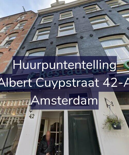 Foto gevel Huurpuntentelling voor Albert Cuypstraat 42-A, Amsterdam