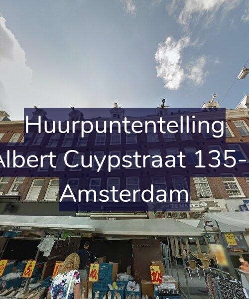 Foto gevel Huurpuntentelling voor Albert Cuypstraat 135-F, Amsterdam