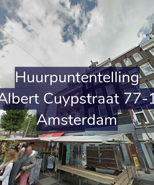 Foto gevel Huurpuntentelling voor Albert Cuypstraat 77-1, Amsterdam