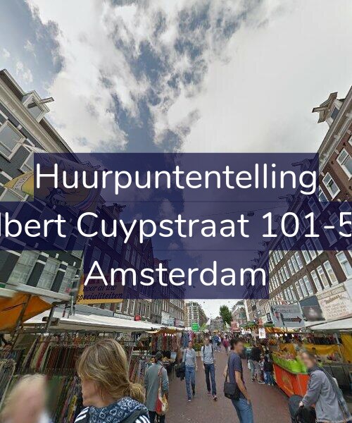 Foto gevel Huurpuntentelling voor Albert Cuypstraat 101-5V, Amsterdam