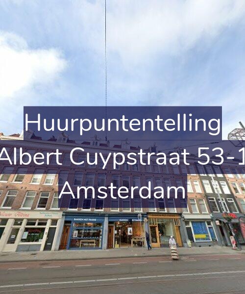 Foto gevel Huurpuntentelling voor Albert Cuypstraat 53-1, Amsterdam