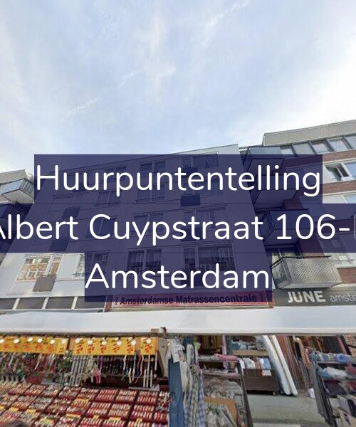 Foto gevel Huurpuntentelling voor Albert Cuypstraat 106-B, Amsterdam