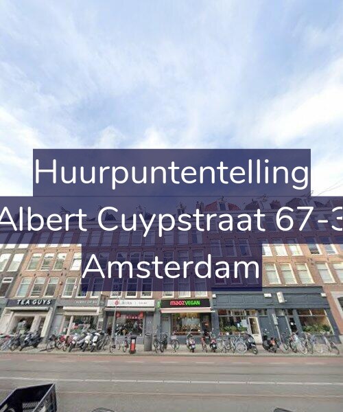 Foto gevel Huurpuntentelling voor Albert Cuypstraat 67-3, Amsterdam