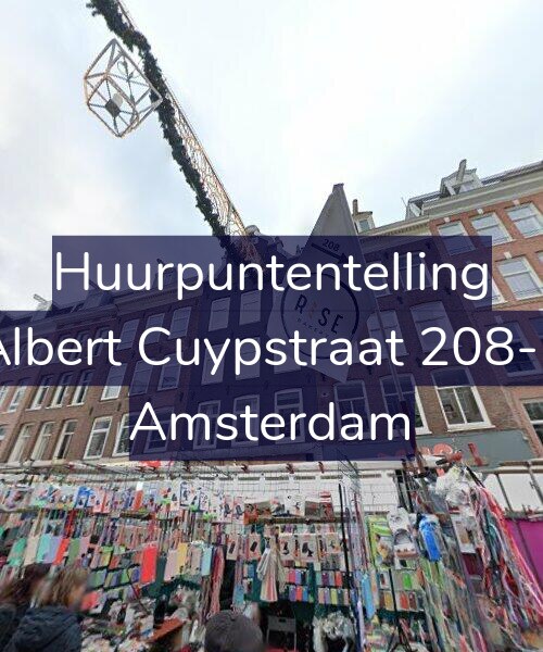 Foto gevel Huurpuntentelling voor Albert Cuypstraat 208-1, Amsterdam