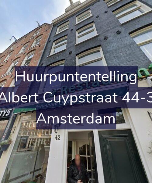 Foto gevel Huurpuntentelling voor Albert Cuypstraat 44-3, Amsterdam