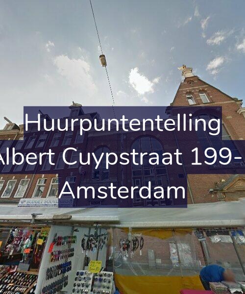 Foto gevel Huurpuntentelling voor Albert Cuypstraat 199-3, Amsterdam