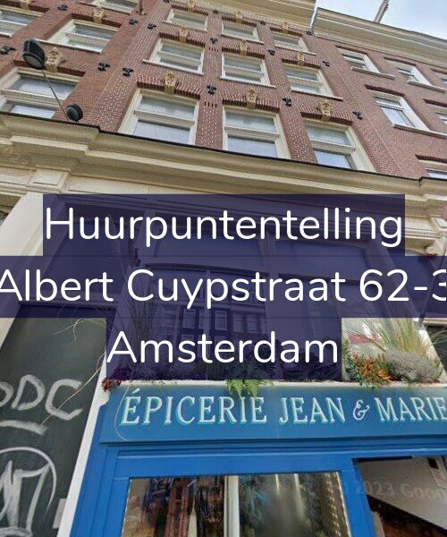 Foto gevel Huurpuntentelling voor Albert Cuypstraat 62-3, Amsterdam