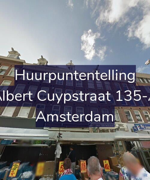 Foto gevel Huurpuntentelling voor Albert Cuypstraat 135-A, Amsterdam