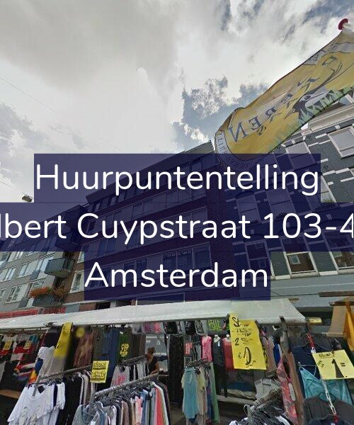 Foto gevel Huurpuntentelling voor Albert Cuypstraat 103-4V, Amsterdam