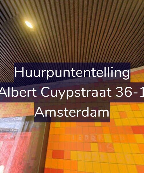 Foto gevel Huurpuntentelling voor Albert Cuypstraat 36-1, Amsterdam