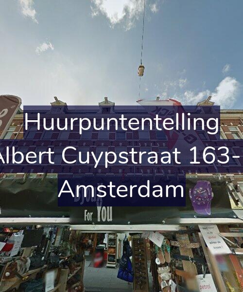 Foto gevel Huurpuntentelling voor Albert Cuypstraat 163-2, Amsterdam