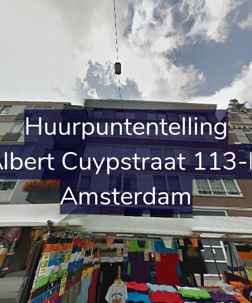 Foto gevel Huurpuntentelling voor Albert Cuypstraat 113-D, Amsterdam